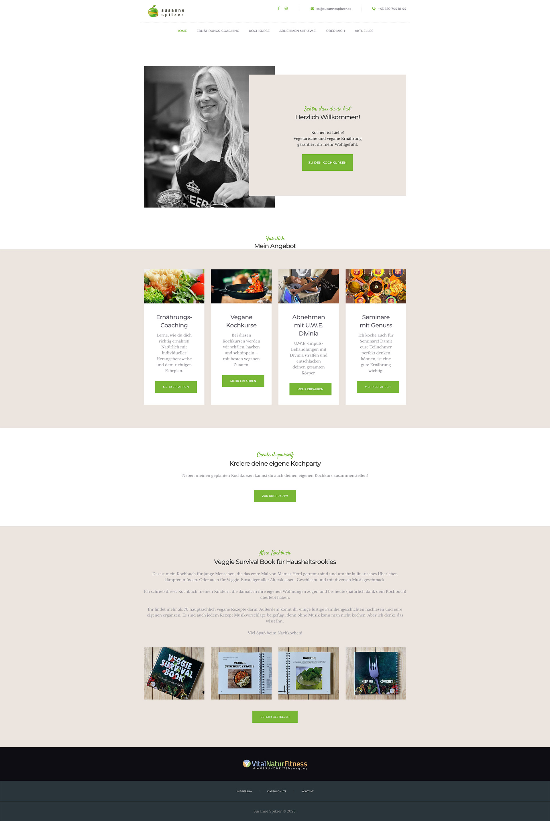 Susanne Spitzer Website Screenshot
